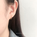 Simple Fashion Customize Jewelry Unisex Glossy Circle Hoop Earrings